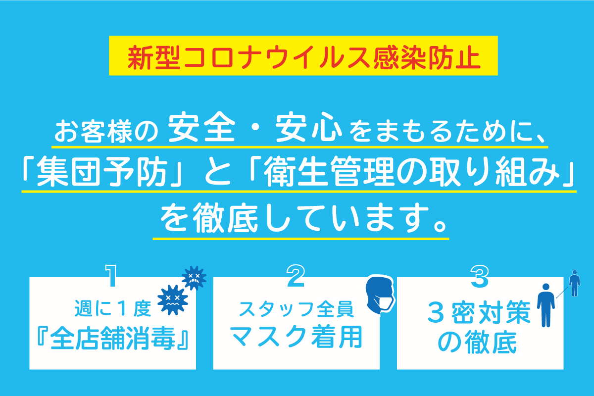 新型コロナウイルス感染防止